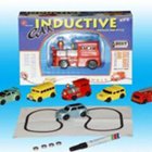 Automatic Induction Road Vehicles Crossed Induction Cars Crossed Construction Vehicles with Pen Car Children Toys