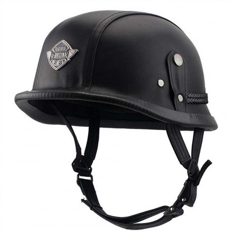 Helmet Personal Retro Cruiser Motorcycle Helmet Black XL