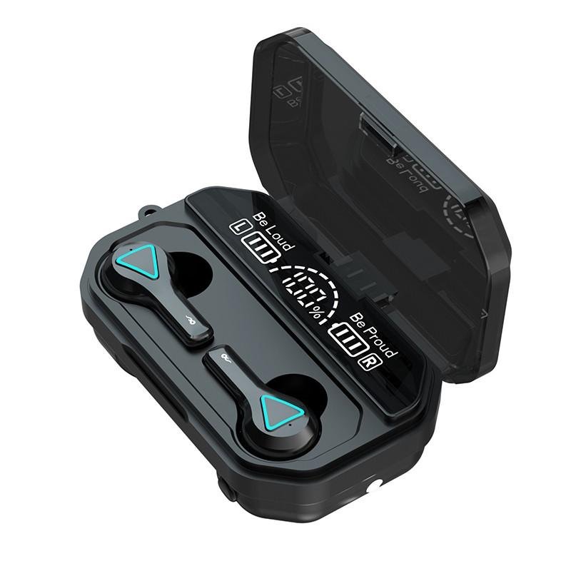 B16 Bluetooth  Headset Long-endurance Wireless Waterproof Earphones With  Charge  Box black