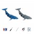 B4 Remote Control Whale Simulation Water Boat Summer Electric Shark Diving Spray Boat Toys For Boys Gifts Royal blue