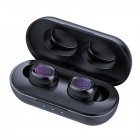 B5 TWS Bluetooth Wireless <span style='color:#F7840C'>Earphone</span> 5.0 Touch Control Earbuds Waterproof 9D Stereo Music Headset black