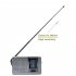 BC R2011 AM FM Battery Operated Portable Pocket Radio With Telescopic Antenna Radios Player For Senior Home Walking silver