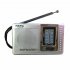BC R2011 AM FM Battery Operated Portable Pocket Radio With Telescopic Antenna Radios Player For Senior Home Walking silver