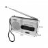 BC R21 Portable AM FM Radio Battery Operated Pocket Radio Longest Lasting Best Reception For Senior Home silver