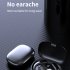 BL35 Wireless Earbuds Headset With Power Display Charging Case Earphones Bone Conduction Headset For Working Sports Gym White