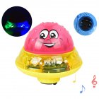 Baby Bath Toys For Boys Girls Electric Induction Water Spray Toddlers Bathtub Bathtime Toys Birthday Gifts Red Water Ball + Electric Base