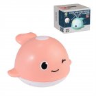 Baby Bath Tub Toys Water Spray Small Whale Lighting Automatic Sensing Water Sprinkler Bathroom Toy pink