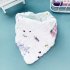Baby Cotton Bibs 8 layer Double sided Gauze With Button Cartoon Printing Bandana Drool Bibs For Boys Girls single horned horse 45 x 30 x 30cm
