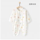 Baby Girls Boys Romper Casual Long Sleeves Cute Printing Cotton Breathable Jumpsuit For 0-6 Months Newborn fruit 0-1M 52cm