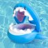 Baby Inflatable Pool Floats With Canopy Inflatable Floatie Shark Swimming Ring Water Toys For Kids Aged 9 36 Months shark swimming ring