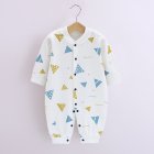 Baby Romper Infant Cotton Long Sleeves Cute Printing Breathable Jumpsuit For 0-1 Years Old Boys Girls Geometry 0-3M 59cm