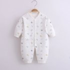 Baby Romper Infant Cotton Long Sleeves Cute Printing Breathable Jumpsuit For 0-1 Years Old Boys Girls blue hedgehog 6-9M 73CM