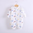 Baby Romper Infant Cotton Long Sleeves Cute Printing Breathable Jumpsuit For 0-1 Years Old Boys Girls blue squirrel 6-9M 73CM