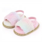 Baby Soft Shoes Soft-soled Glitter Cloth Bottom Toddler Shoes for 0-1 Year Old Baby Gradient pink_12cm