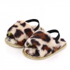 Baby Soft Shoes Soft-soled Glitter Cloth Bottom Toddler Shoes for 0-1 Year Old Baby Leopard_11cm