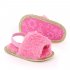 Baby Soft Shoes Soft soled Glitter Cloth Bottom Toddler Shoes for 0 1 Year Old Baby rose Red 12cm