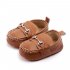 Baby Toddler Shoes Cute Pu Leather Anti slip Soft Sole Breathable Low Top Casual Infant Walking Shoes brown 0 6month 11cm 50 2g