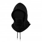 Balaclava Ski Mask Windproof Thermal Winter Oriel Velvet Scarf Mask For Cold Weather Cycling Women Men black
