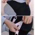 Basic Solid Color Abdomen Support Leggings Trousers for Pregnant Woman  Dark gray M