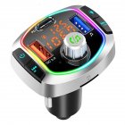 Bc63 Car Bluetooth-compatible V5.0 Mp3 Player 12v~24v Car Charger Pd Fast Charging Multifunction Fm Transmitter Charger Adapter silver
