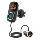Bc71 Car Mp3 Player Bluetooth Fm Transmitter Dual-display Fast Charge