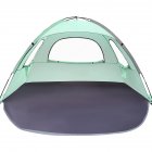 Beach Tent, 210T Sun Protection Beach Shade Tent, 8.0mm Fiberglass Frame Sun Shelter Canopy, Easy Setup Cabana Beach Tent With Carrying Bag green 260*165*150CM