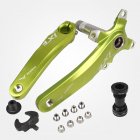 Bicycle Crank IXF Left/Right Crank + Middle Shaft Bicycle Crankset Bicycle Accessories Bike Part Green