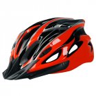 Bicycle Cycling Helmet EPS PC Cover Integrated Mold Breathable Riding Helmet MTB Bike Safely Cap Riding Equipment Red black Head circumference 52 60 adjusted