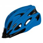 Bicycle Cycling Helmet EPS+PC Cover Integrated-Mold Breathable Riding Helmet MTB Bike Safely Cap Riding Equipment blue_Head circumference 52-60 can be adjusted