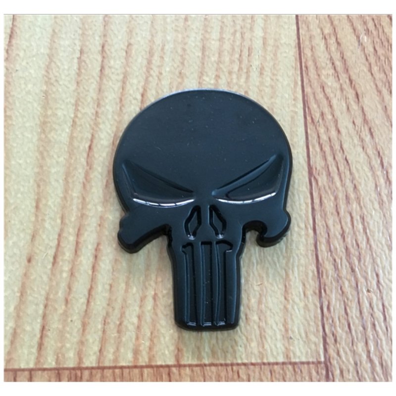 Wholesale Black Skull Punisher Car Styling Emblem Decal Badge Sticker