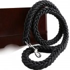 Black Thicken Pet Braided Leash Rope for Large Dog Outdoor Walking black_L (2.0 cm in diameter)