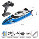 Bllrc L100 Remote  Control  Boat  Model High-horsepower High-speed Speedboat Steamer Electric Racing Yacht Water Toy Children Gifts Blue