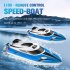 Bllrc L100 Remote  Control  Boat  Model High horsepower High speed Speedboat Steamer Electric Racing Yacht Water Toy Children Gifts Blue