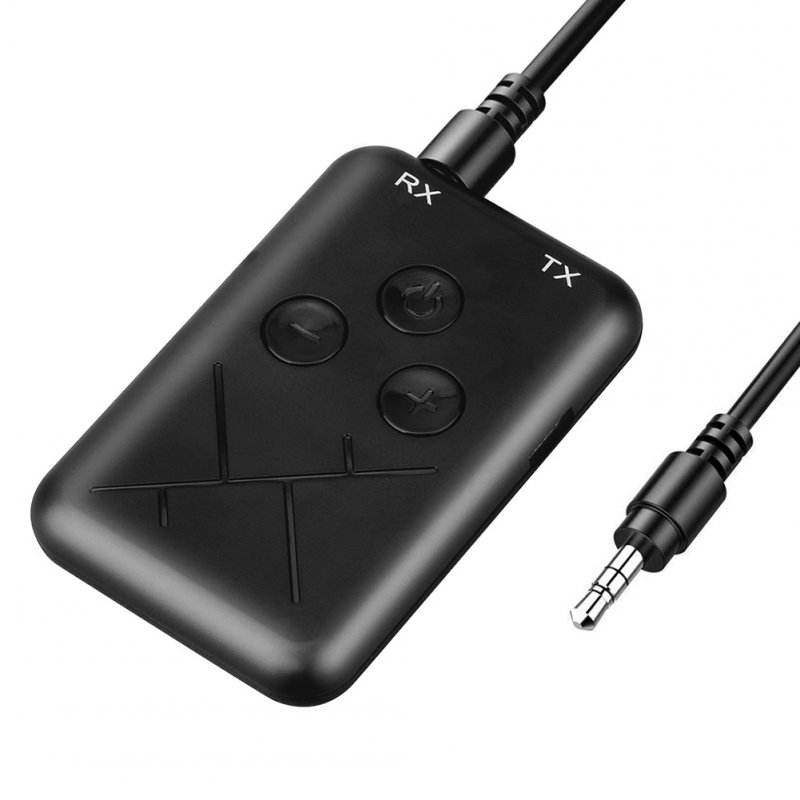 Bluetooth Audio Transmitter No Need for Driver Transmit and Receive Adapter 2-in-1 3.5mm  Black