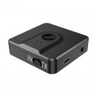 Bluetooth Speaker  Receiver Transmitter Combo Wireless Audio Adapter For Computer Mobile Phone  Tv black