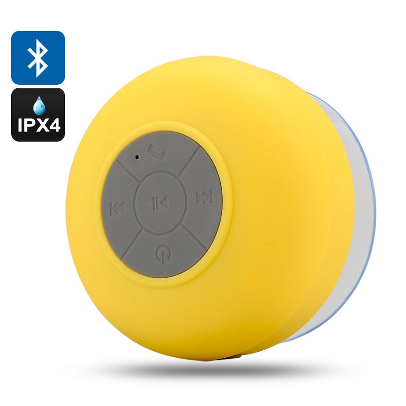 Bluetooth Shower Speaker 'AquaSound' (Yellow)
