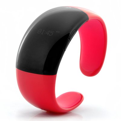 Bluetooth Bracelet w/ Time Display Red