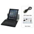 Bluetooth leather Keyboard Case for Ipad 1 2