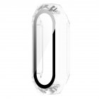 Bracelet Protective Case Full Cover Screen Protector Tempered Film Cover Compatible For Xiaomi Mi Band 4/5/6/nfc transparent white