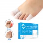 Breathable Silicone Toe  Covers Toe Protector Set Relieve Toe Pain For Corns Calluses Blister Toe Separators Toe Finger Guards 8 pairs/box
