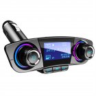 Bt06 Car Audio Mp3 Player Fm Transmitter Bluetooth Hands-free Kit Dual Usb Car Smart Charger black