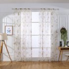 Butterfly Print Sheer Window Curtains Room Decor for Living Room Bedroom Kitchen W 100cm * H 200cm