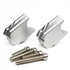 CNC Machining Handlebar Risers Bar Clamp Extend Adapter with Bolts for BMW F800R 15-17 Silver