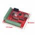CNC USB MACH3 100Khz Breakout Board 4 Axis Interface Driver Motion Controller red