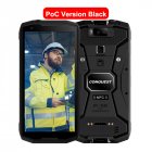 Original CONQUEST S12 Pro Phone Safety Explosion Proof IP68 4G Mobile Phone 8000mAh Android Rugged Smartphone EU Plug black_6+128GB without intercom