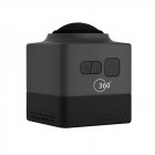 CUBE360 Outdoor WIFI Mini Sports Camera   HD Panoramic 360 Degree Waterproof Action Camera  Black