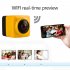 CUBE360 Outdoor WIFI Mini Sports Camera   HD Panoramic 360 Degree Waterproof Action Camera  Red