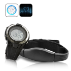 CVVO H64  New digital heart rate monitor consisting of an exercise watch and chest belt to track your heart rate during daily exercise routines 