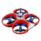 CX-60 AIR Dominator 2.4G 4CH 6 Axis Gyro Mobile WIFI RC Infrared Fighting Drones-Red+Blue(2pcs)
