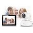 Camnoopy CN PT100 HD 720p Wi Fi IP Camera with Night Vision  Phone Support  Pan and Tilt functions  local recording and Alarm notifications has Plug and Play